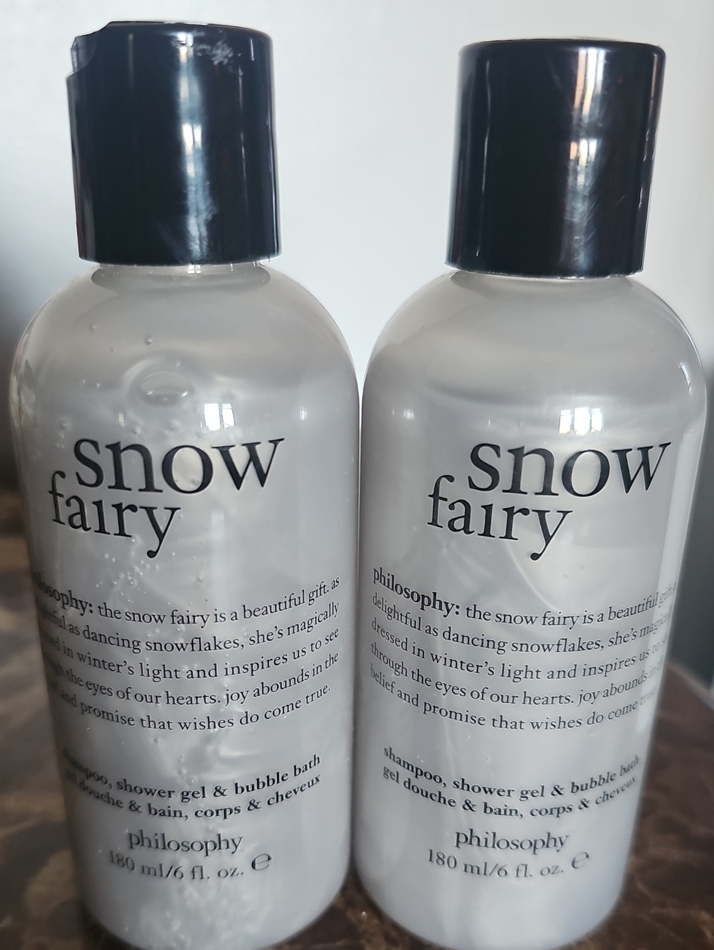 Philosophy Snow Fairy 3-in-1 Bath & Body 2-Pack Bundle 6 fl. oz. New Sealed